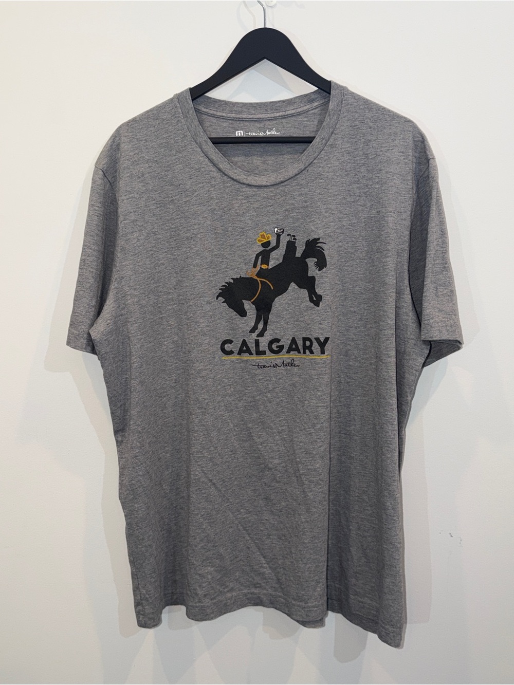 Travis Mathew Grey Calgary Stampede Graphic Tee